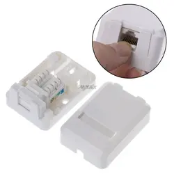 RJ коробка с Cat6 Модуль рабочего Box один порт Панель для RJ45 RJ11 AMP-крепление Z09 Прямая поставка