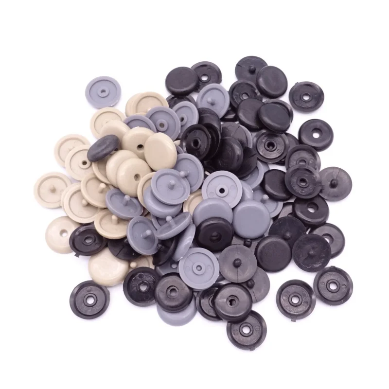 

5pcs Safety Car Parts Black Beige Plastic Car Safety Seat Belt Stopper Spacing Limit Buckle Clip Retainer Seatbelt Stop Button