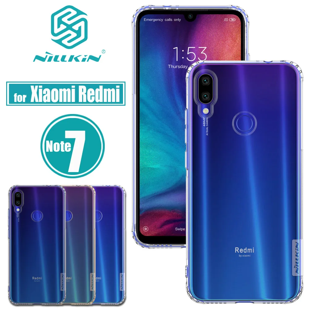 

Nillkin for Xiaomi Redmi Note 8 7 Pro Case Cover Soft TPU Silicone Transparent Clear Phone Back Case on Redmi Note8 Note7 Pro
