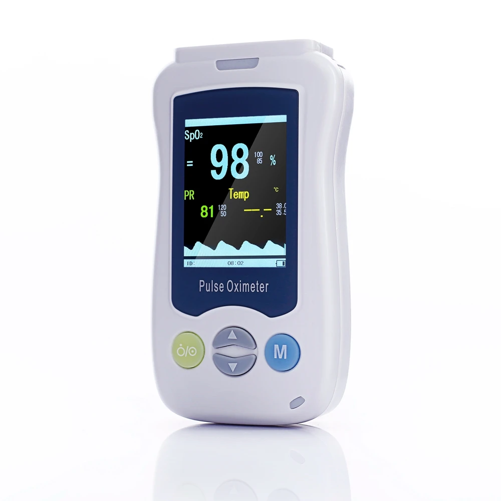 

YK-820 Handheld OLED Pulse Oximeter withTemperature SPO2 Blood Oxygen Monitor Oxymeter
