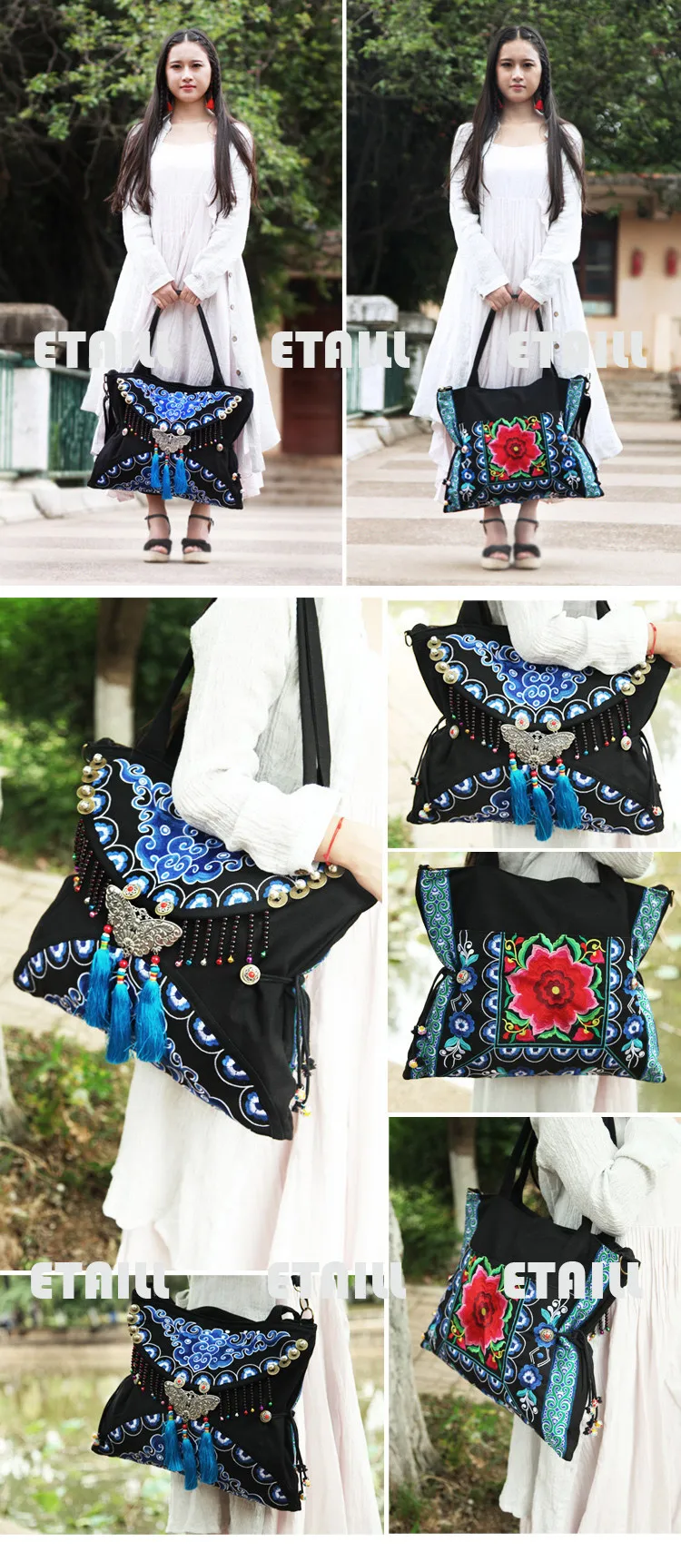 embroidery bag hobo