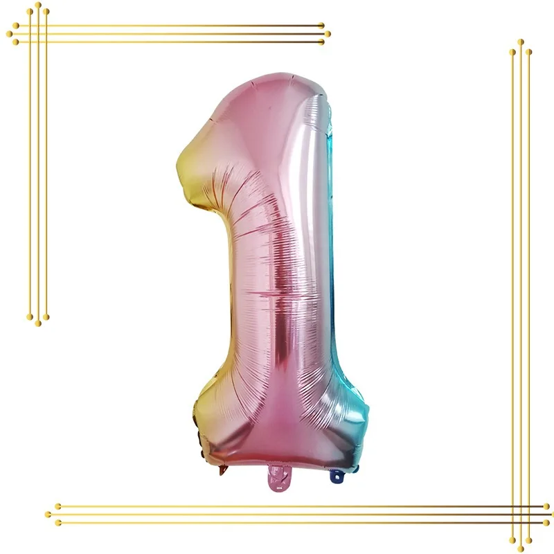 Новое Розовое золото номер Фольга шары большой цифрой гелий шарики Свадебные украшения набор ко дню рождения украшения