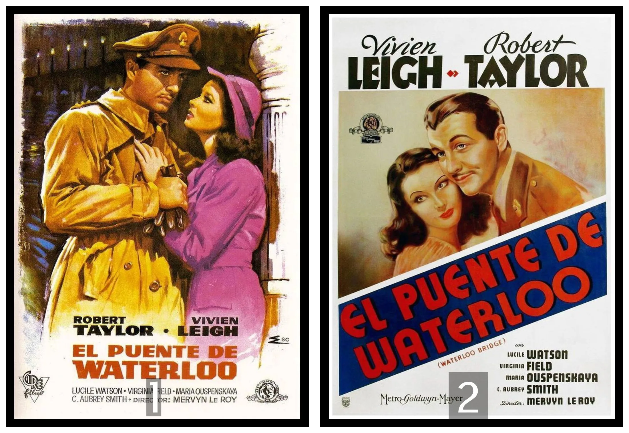 Waterloo Bridge Movie Home Decorative Painting White Kraft Paper Poster