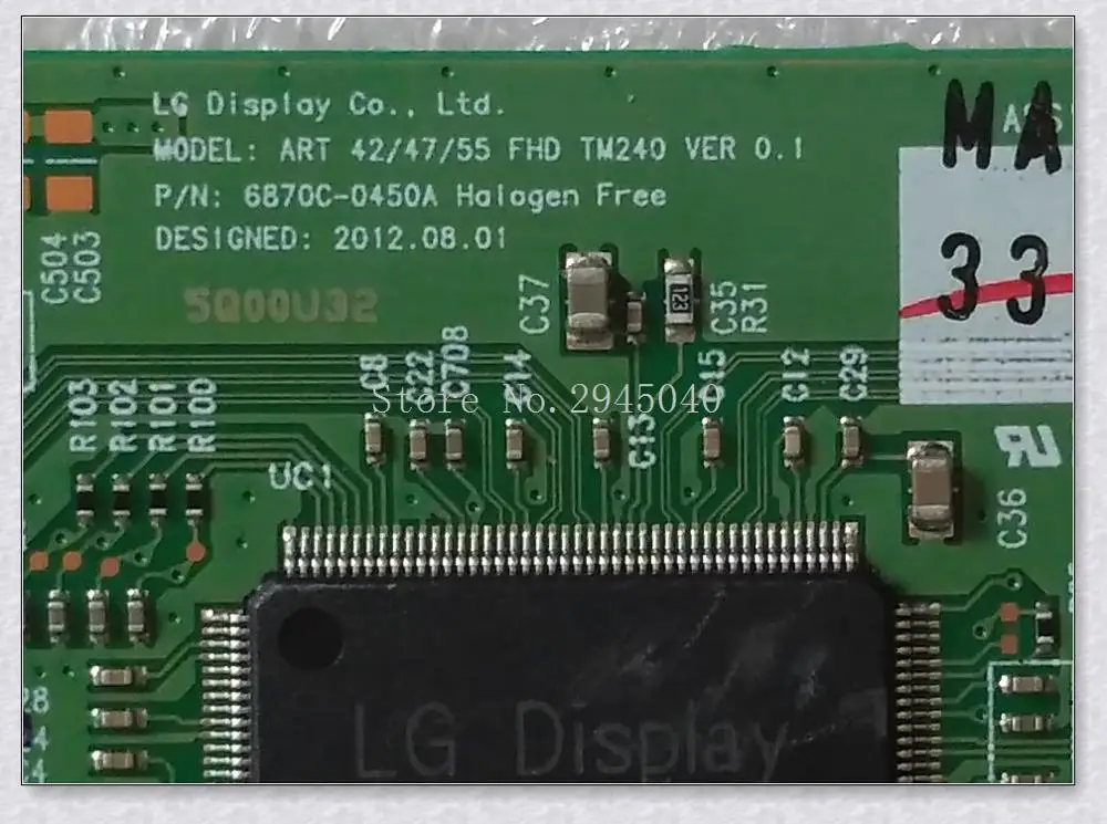 

Free shipping original 6870C-0450A t-con ART 42/47/55 TM240 VER0.1 6870C0450A