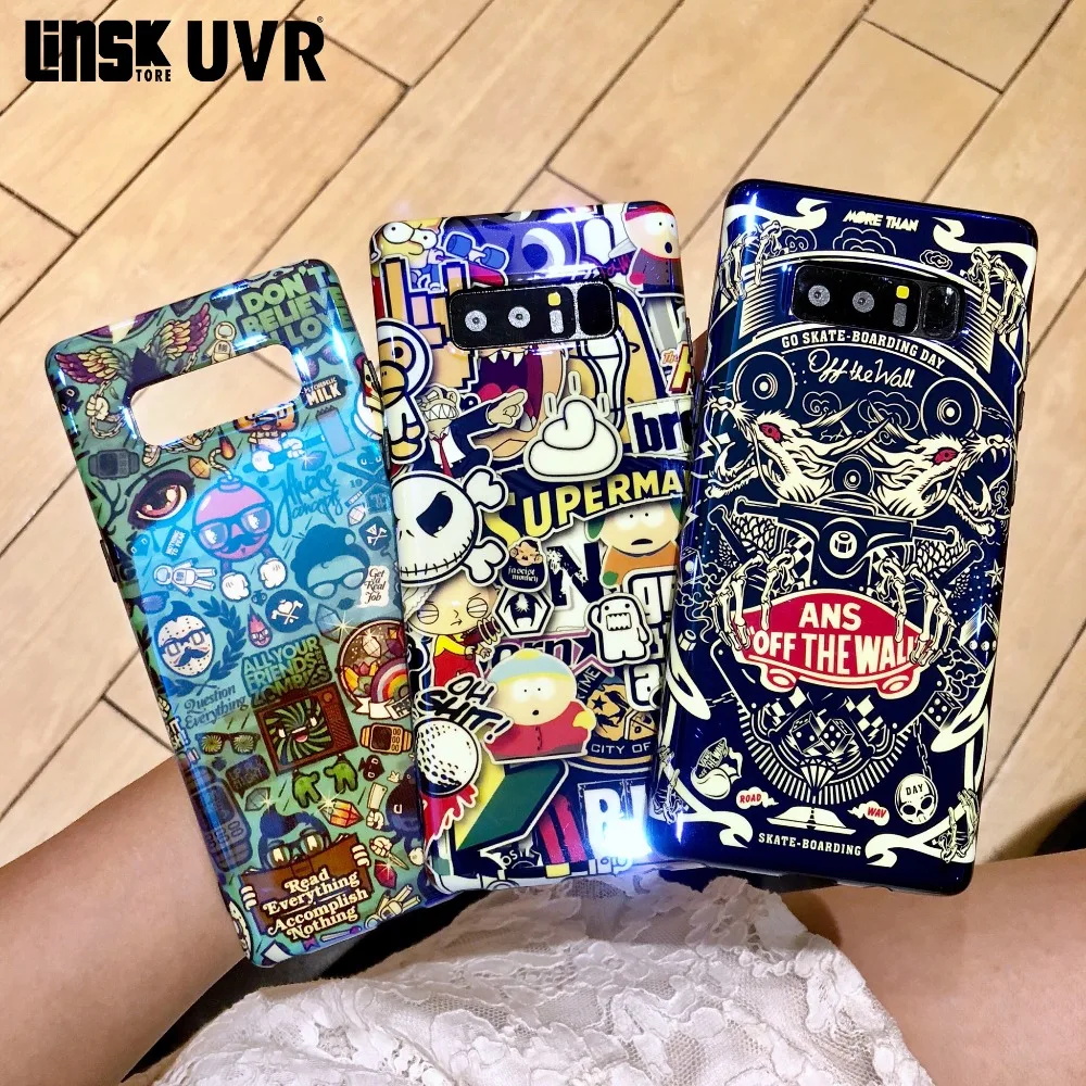 

Fashion Brand Series Cartoon Characters Graffiti Blu-ray Case For Samsung Galaxy S10 S8 S9 Plus Note8 9 Soft Cover Capa Fundas