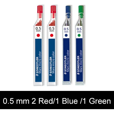 LifeMaster Staedtler Mars Micro color 254 механический карандаш 0,5 мм красный/синий/зеленый школьные и офисные принадлежности - Цвет: 1 Blue 2 Red 1 Green