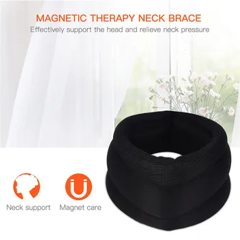 

3D Neck Shoulder Pain Relief Cervical Traction Vertebra Protection Soft Support Collar Magnetic Therapy Posture Corrector Office