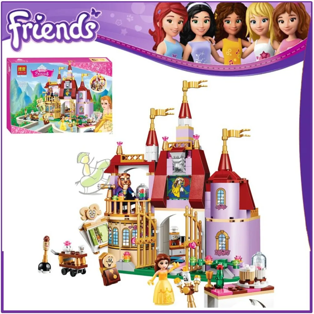 BELA 10565 Compatible with Friends Princess Belles Enchanted Castle 41067 Building Block Model Figure Educatio Toys For Children