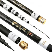 Высокое Качество рыболовные удочки, Тайвань, Удочка с ультралегкий углеродный ультра жесткий ручная штанга рыболовная удочка 3,6/4,5/5,4/6,3/7,2 м