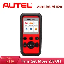 Autel AutoLink AL629 car diagnostic auto scania ABS/SRS/Engine CAN OBD2 Pro Service car diagnostic Tool As ML629 Ship from US autel maxitpms ts401 tpms diagnostic and service tool pre selection process offer faster activation and diagnostics