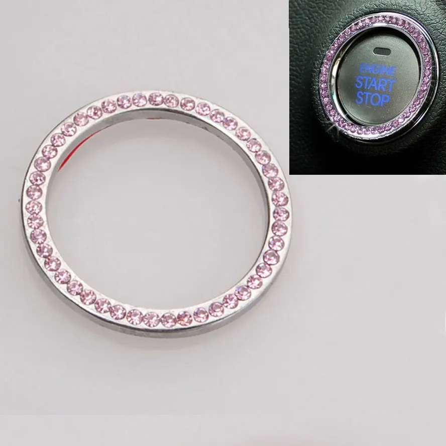 

Auto Car Engine Start Stop Ignition Button Ring Sticker Decoration for Hyundai Sonata Tucson Veloster Cadenza Forte 235i