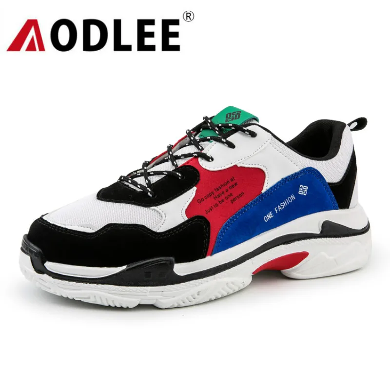 AODLEE 2019 Dad Sneaker Casual Shoes Men Fashion Sneakers Plus Size 38-46 Luxury Brand Mens Shoes Casual Mesh zapatos de hombre