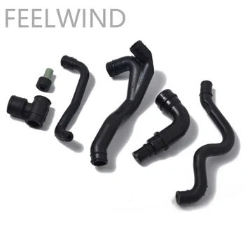 

FEELWIND 6Pcs Set Of Engine Crankcase Eynchronous Hose For VW Jetta Golf MK4 1997-2006 For Audi A3 A4 1998-2006 06A103221AF