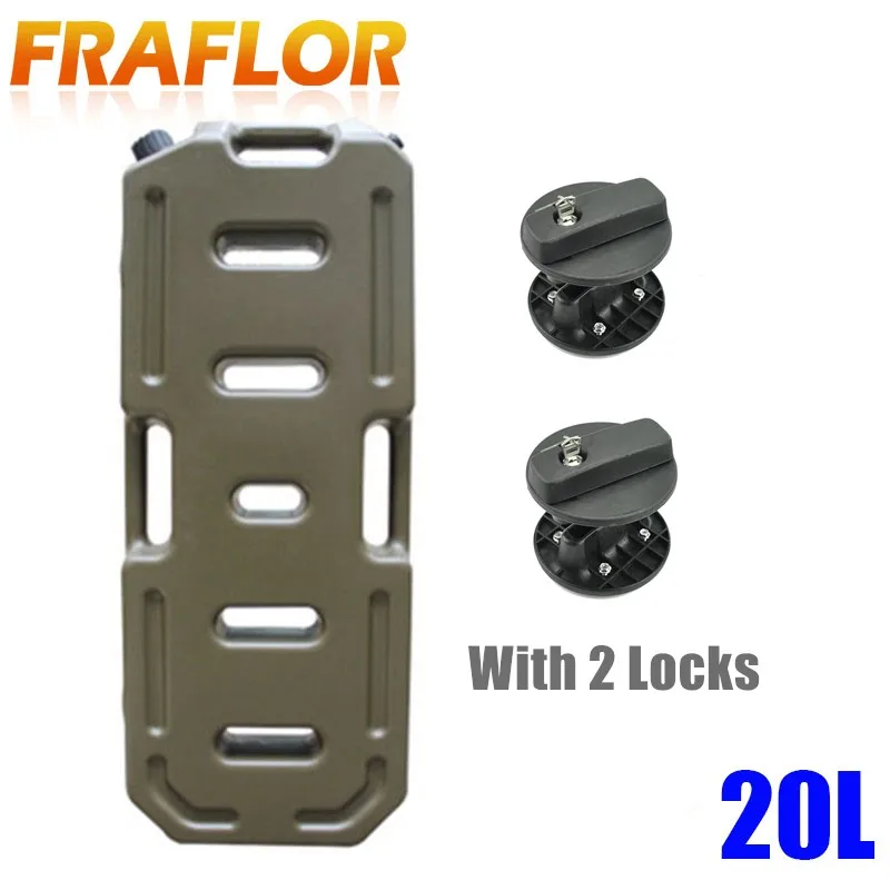 

20Liter Petrol Jerry Cans Red Plastic Motorcycle Gasoline Fuel Tank Mount Lock 5 Gallon Gas Can Petrol Jerrycan Jerrican