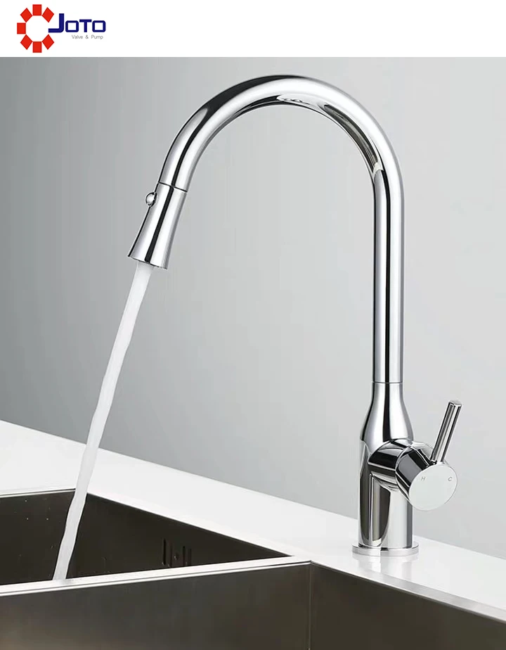 

Good Quality Pull-out Kitchen Faucet Hot And Cold Swivel Telescopic Sink Faucet