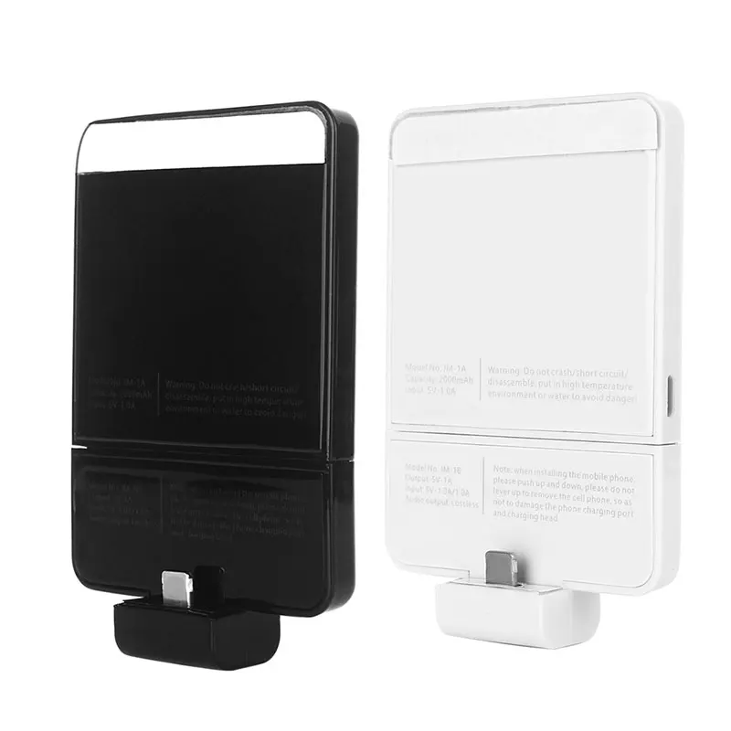 

ALLOET Phone Power Bank Case For iPhone X 8 7 6S 6 Plus 5S 2000mAh Back Cover Battery Charger Case Audio Adapter Converter Cases