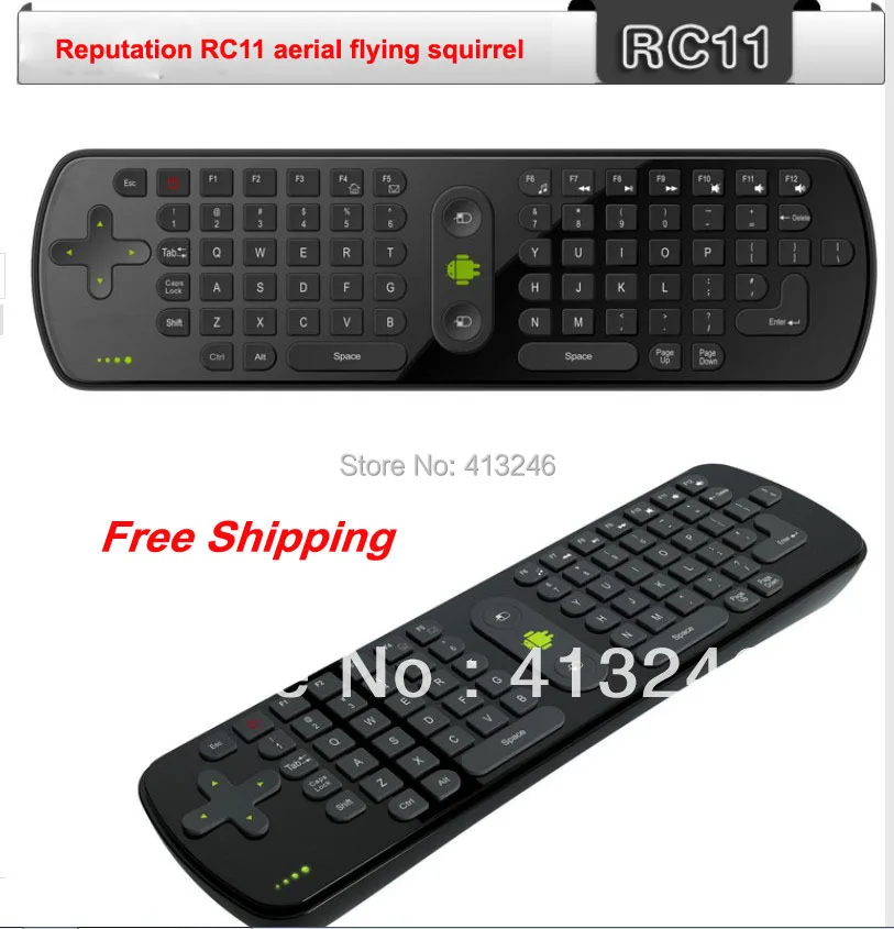 

Wireless Keyboard RC11 aerial flying squirrel HTPC Mini Mouse Remote Control mouse somatosensory