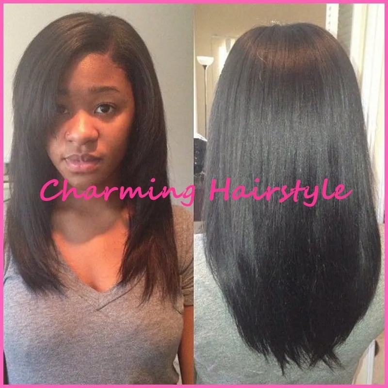 Top Quality Synthetic Lace Front Wigs Silk Straight Natural Hair