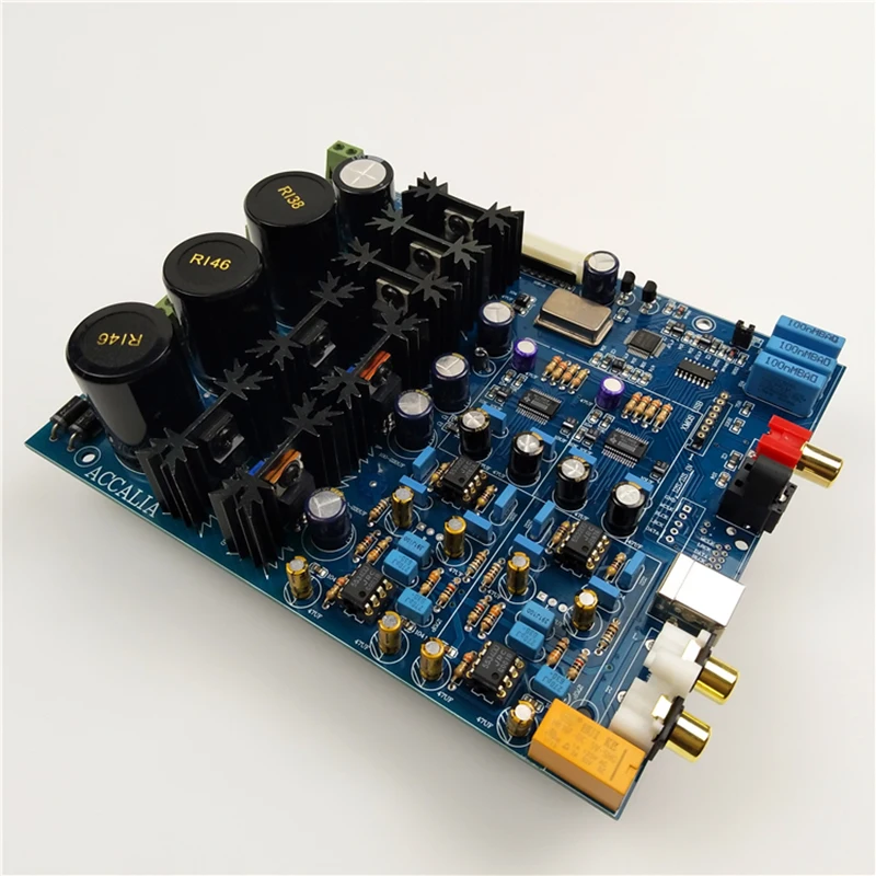 Двойной PCM1794 HIFI аудио декодер AK4118 цифровой прием MCU дисплей Панель управления