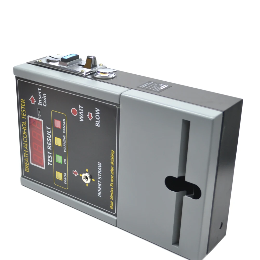 GREENWON Coin-operated sharing Bill and Coin Operated Alcohol Breath Tester with Fuel Sensor Technology AT-819