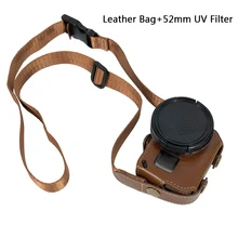 Leather Case Protective cover FOR Go Pro Hero7 6 5 52MM UV Filter Lens cap BAG for GoPro Hero 7 6 5 Action Camera Accessories 52mm camera lens cap cover