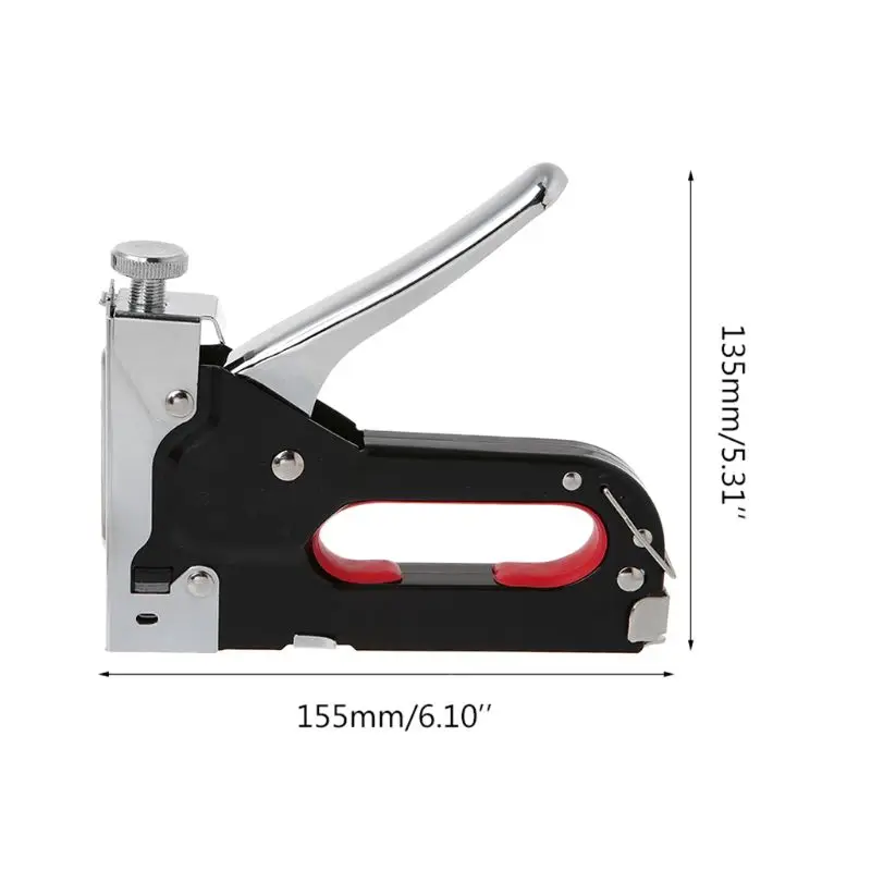 

3 Way Manual Heavy Duty Stapler Staple Gun Nailer Tacker With Staples Nails Set For Upholstery Wood Framing Door Furniture Finis