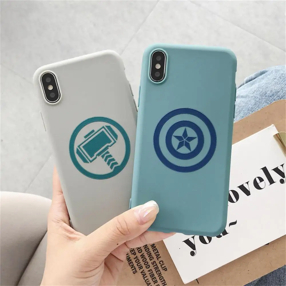 

Case for iphone X Case Quake Captain America shield soft silicon case for iphone XR XS MAX 6 6s 7 8 Plus cover capa Fundas