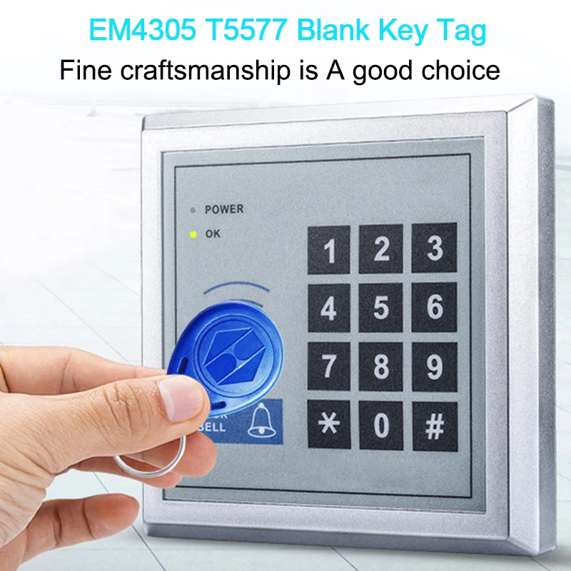 

EM4100 TK4100 RFID Badge Key 125khz ID Keyfob Tags Card Sticker Key Fob Token Ring Proximity Chip llavero Porta Chave Card