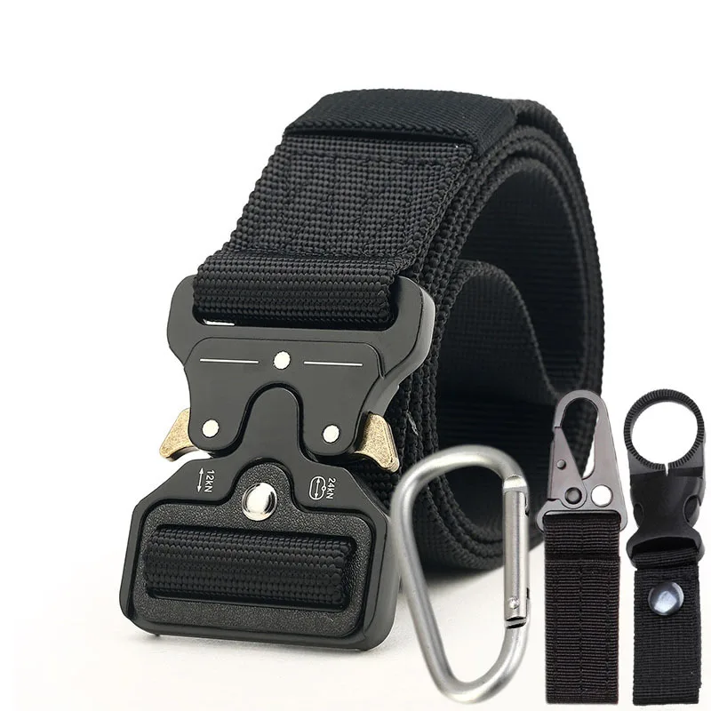 

4.3CM Wide Cobra Insert Buckle Fast Release Training Belt Multiple Uses Breathable Ceinture Giving Three-pieces Buckle Set