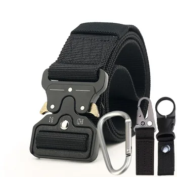 

4.3CM Wide Cobra Insert Buckle Fast Release Training Belt Multiple Uses Breathable Ceinture Giving Three-pieces Buckle Set