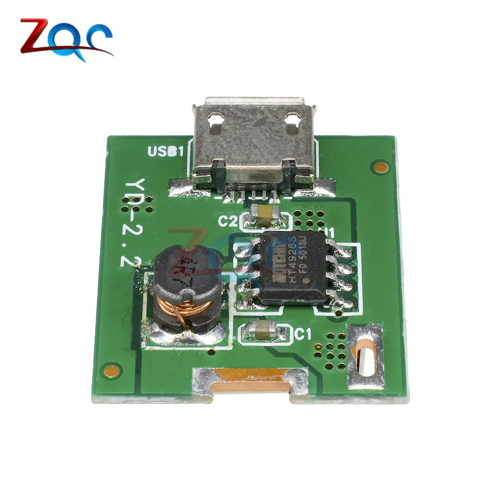 2 шт. DC 5 В Повышающий Модуль питания литиевая батарея защита зарядки плата повышающий преобразователь Светодиодный дисплей USB для DIY зарядное устройство 134N3P