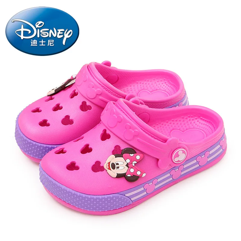 

2019 Disney Minnie children's hole shoes summer boy Mickey slippers children's beach shoes children's Ventilation soft sandals