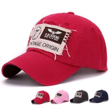 Classic baseball cap 100% sand washed cotton original embroidery patch outdoor baseball hat and cap for men and women
