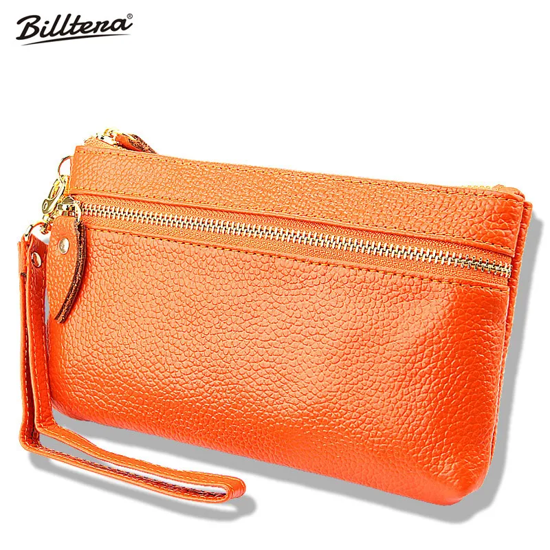 Factory Wholesale Leather Coin Purse Bulk Candy Color Lady Zipper Wrist