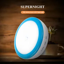 SuperNight PIR Motion Sensor LED Night Light Mini Human body Induction Cabinet Closet Stairs Battery Powered Wall Ceiling Lamp SuperNight PIR Motion Sensor LED Night Light Mini Human body Induction Cabinet Closet Stairs Battery Powered Wall Ceiling Lamp
