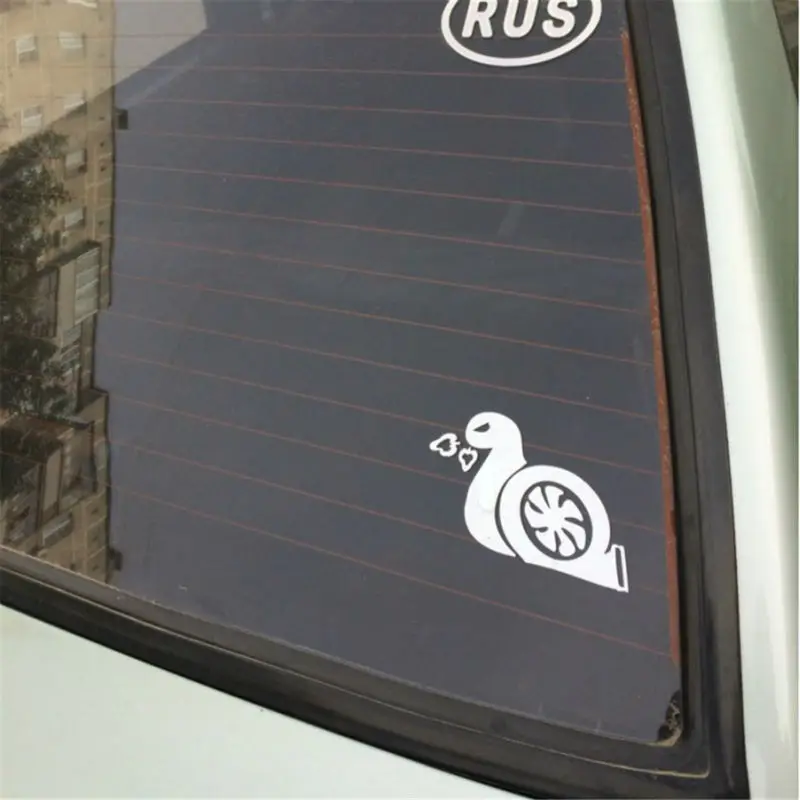 Автомобильные наклейки с животными Boost Snail Turbo креативные автомобильные Стайлинг