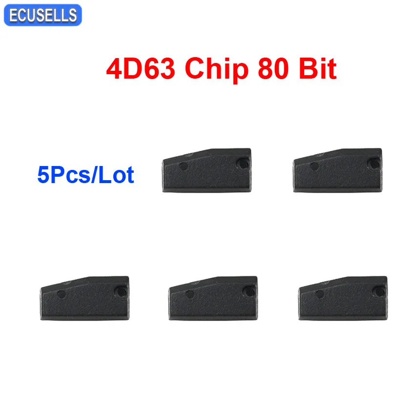 

5 Pcs/Lot 4D63 Virgin Transponder Chip ID4D63 Carbon 80 Bit Chip 4D63 80Bits Chip ID83 for Ford for Mazda for Lincoln for Mecury