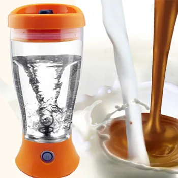 

450ml Mini Electric Blender Manual Push Rechargeable Juicer Milk Coffee Mixer Food Mixer Water Bottle Shaker Blender