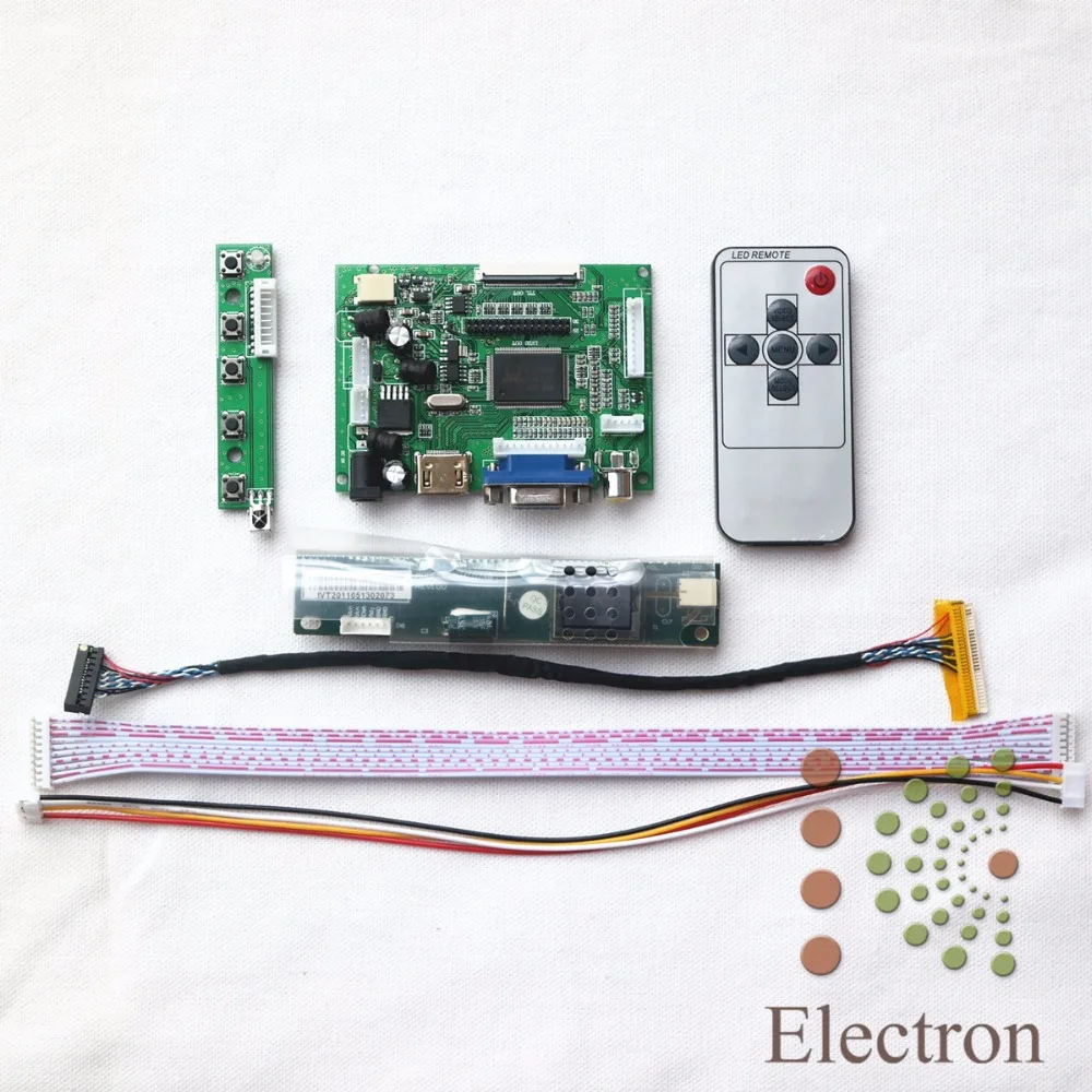 

HDMI VGA 2AV Reversing LCD Driver Board DIY for 15.4inch LCD Panel LP154WX5/B154EW02/B154EW08/LP154W01/CLAA154WA05A 1280x800