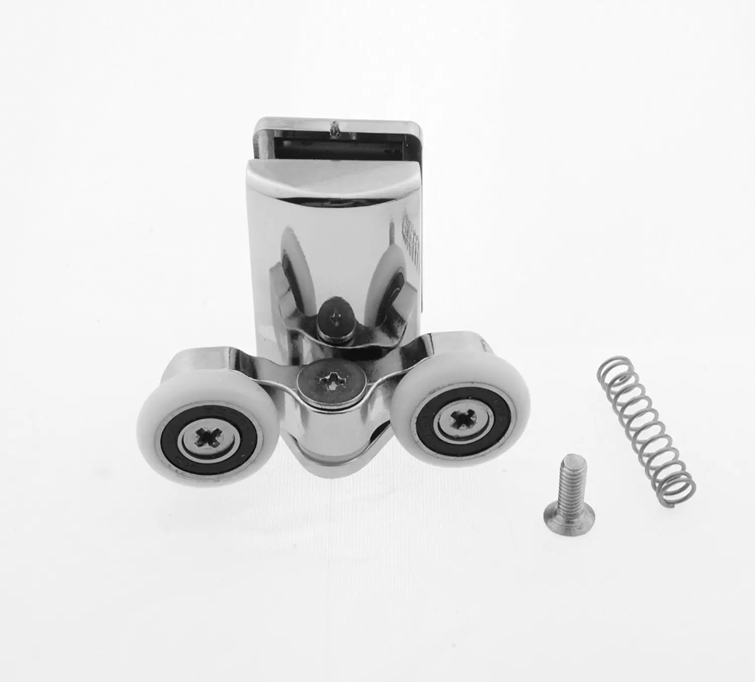 Rolos da Porta de Chuveiro de Liga de Zinco com Fundo Duplo e Roda de 20 mm Diâmetro L067 x