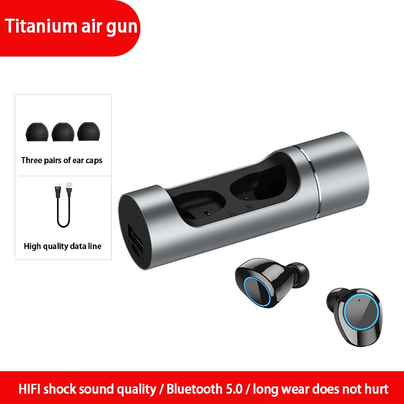 

K-01 Wireless Bluetooth Earbuds True Bluetooth 5.0 Earphone Twins Stereo In-Ear TWS with Mic Portable Battery Storage Box