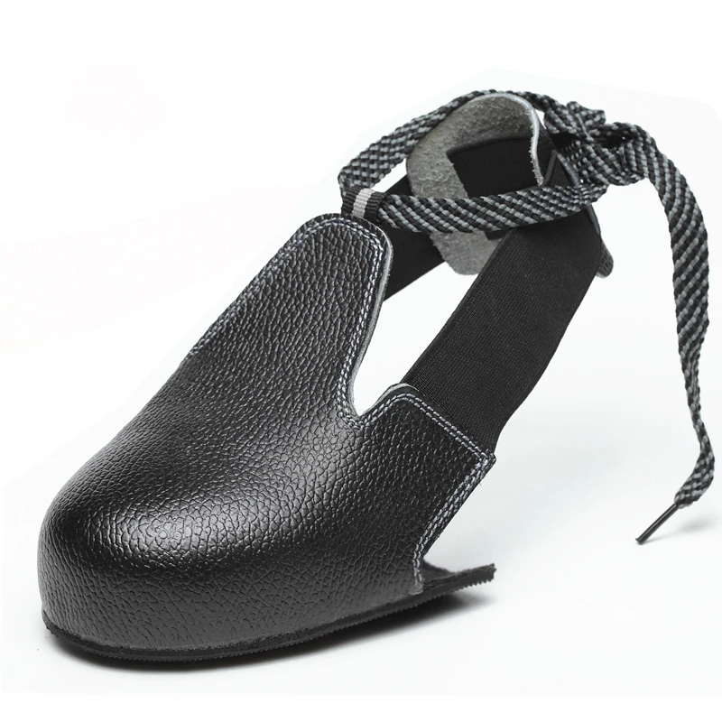 Большие размеры; Повседневная Черная мягкая кожаная обувь со стальным носком; защитная обувь для работы; Чехлы для обуви для мужчин