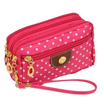 

Sleeper #P52 Fashion Women Canvas bag Clutch Bag Messenger Wave Zipper Bag кошелек женский cellphonepouch gift Free Shipping
