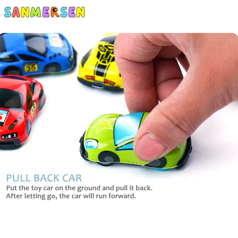 Mini Hot Wheels Pull Back Car Toys Vehicle Children Racing Car Baby Cars Cartoon Pull Back 2