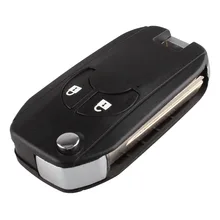 2 Buttons Uncut Blade Remote Car Key Refit Cover Case Shell For NISSAN Cube Micra Note Qashqai Juke Romote Key Case Shell