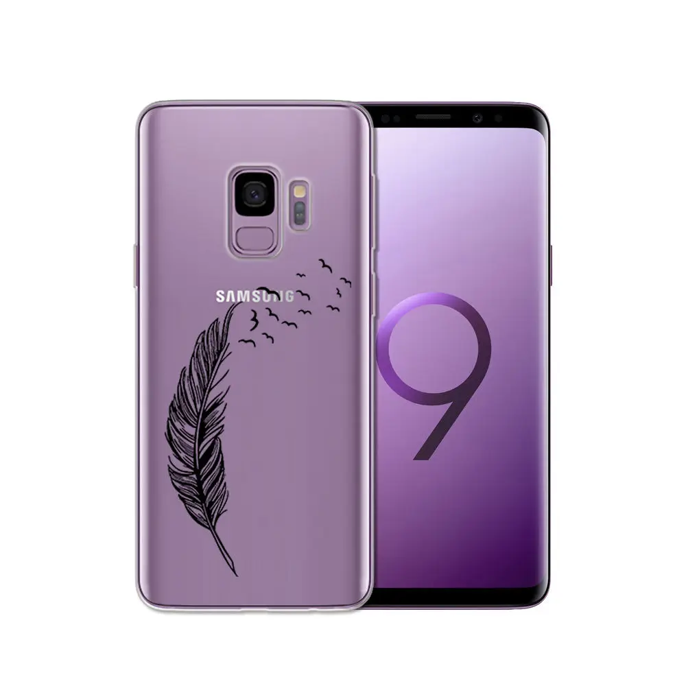 Arvin Silicone Case FOR Samsung Galax s5 S6 S7 S8 Clear Protective case FOR Samsung S6 edge S8 Plus S9 Plus Soft TPU Phone Cover (15)