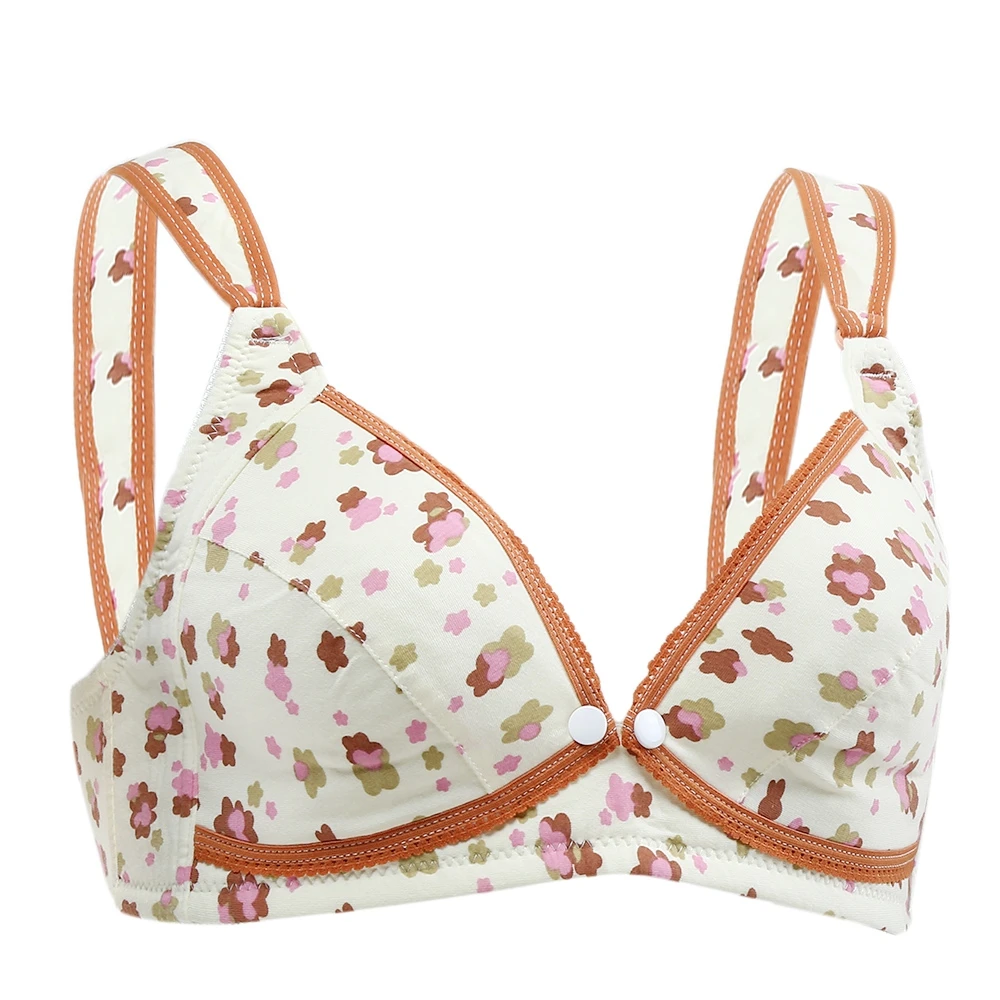 Pregnant Maternity Nursing Breast Feeding Bra Front Button Tank Women's