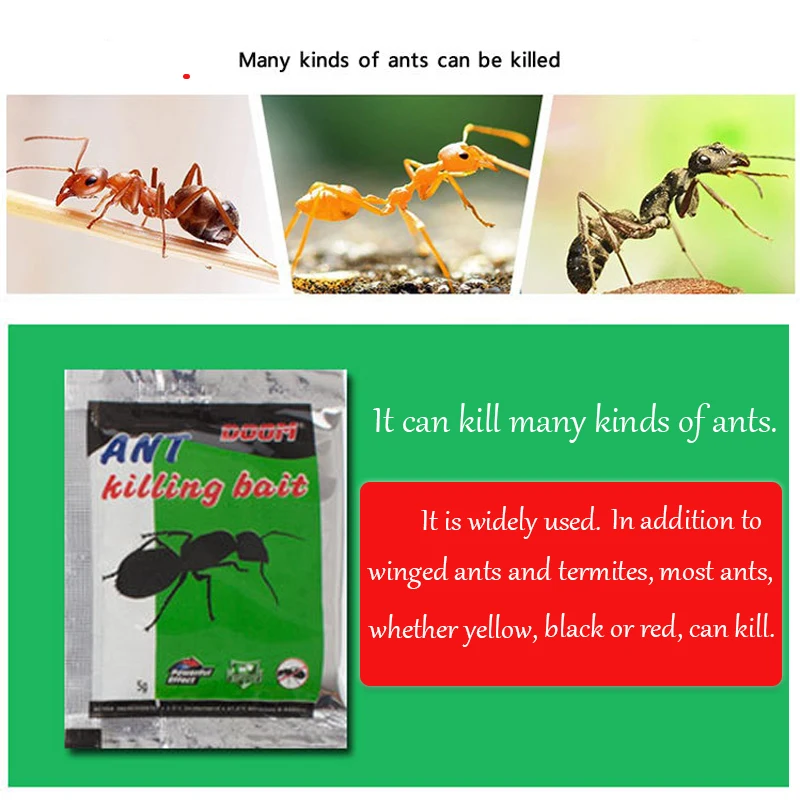Новинка 50/упаковка мощная и универсальная муравьиная медицина бытовой муравьиный порошок целое гнездо конец муравьиная приманка инсектицид