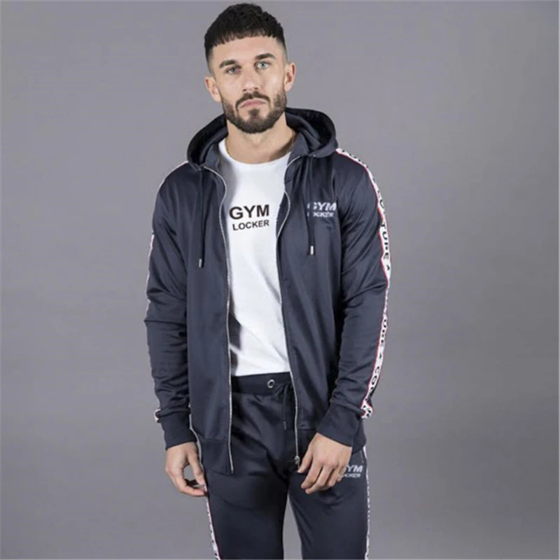 sport Set Running Gym Sportswear Tracksuits-5