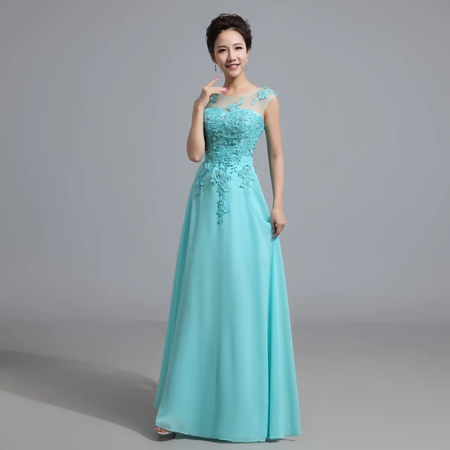 2017 Cheap Long Lace Red Light Pink Aqua Ice Blue Yellow Blush - 640x640 - jpeg Ice Blue Lace Bridesmaid Gowns